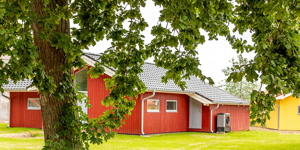 Rotes Ferienhaus